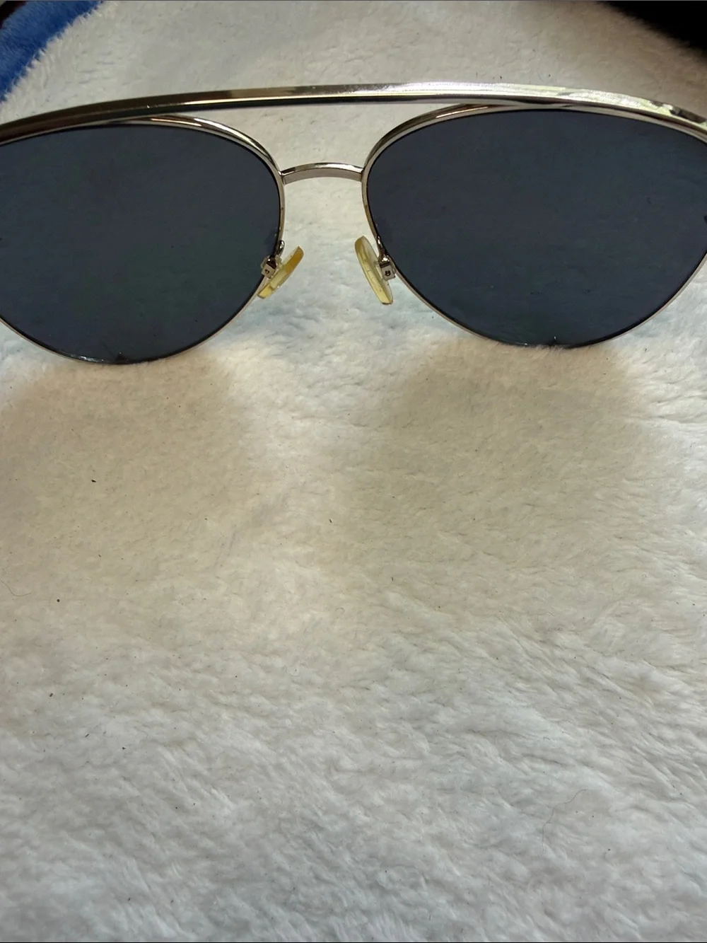 Quay X Desi Perkins HIGH KEY Sunglasses Silver Metal Frames Mirror Lens